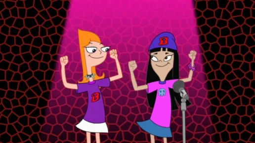 Candace and Stacy dancing