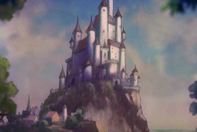 silueta del castillo de cenicienta