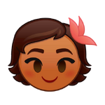 Baby Moana's emoji for Disney Emoji Blitz