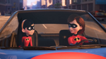 Elastigirl and Violet in Skoda Fabia advert