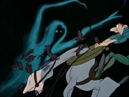 The hanging tree! Oh no! Somebody's there!