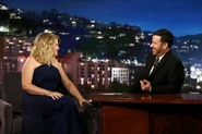 Jillian Bell visiting Jimmy Kimmel Live in January 2016.