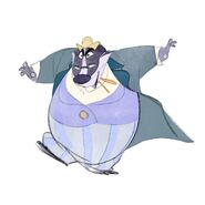 Gooding depicted as a badger