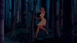 Pocahontas fleeing from Smith