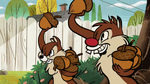 Chip and Dale acorn throw