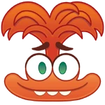 Anxiety's emoji in Disney Emoji Blitz
