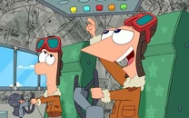 PhineasFerb pilotos.png (363 kB) Phineas y Ferb como pilotos de avión.