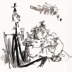 Spiker and Sponge in the book (as illustrated by Quentin Blake)