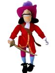 Captain Hook with sword plush