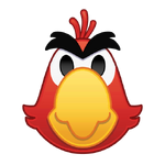 Iago's emoji for Disney Emoji Blitz.