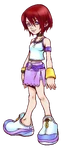 Artwork of Kairi at 14.