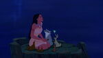 Pocahontas with animals.