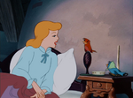 Cinderella singing to the birds.