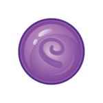 Purple Memory Sphere emoji in Disney Emoji Blitz