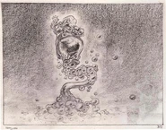 The Bottle creates a table by using his bubbles, by David Hall