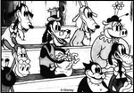 Goofy as Dippy Dawg in his very first cartoon appearance, Mickey's Revue.