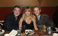 Kurt Russell with wife Goldie Hawn and their son Wyatt Russell.