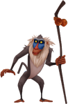 Rafiki as he appears in Kingdom Hearts II