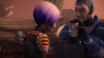 Fenn gives Sabine Mandalorian vambraces