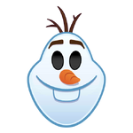 Olaf emoji for Disney Emoji Blitz