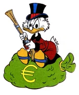 Finanzen.jpg (114 KB) Dagobert verteidigt seinen Geldspeicher meist mit einer alten Schrotflinte