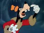 Goofy about to sneeze