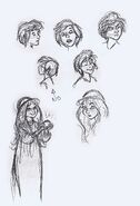 Milt Kahl's drawings for Eilonwy