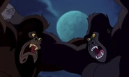 Kerchak fighting off Tublat in a flashback