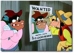 Goofy drawing on Pete's wanted poster