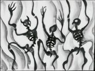 Bald mountain dancing skeletons