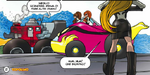 The Chihuahua Sisters, the Beagle Boys' female counterparts, in Raceworld.