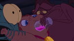 It looks as if Hercules drunk the entire potion..