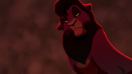 Kovu saves Kiara from fire