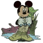 Микки как Люк Скайуокер булавка