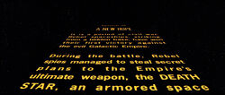 Star Wars A New Hope Opening Crawl