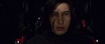 Kylo hesitates to fire on the Resistance's ship, the Raddus, when he senses that his mother is aboard.