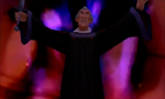 Frollo engulfed in darkness.