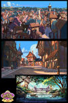 Concept art of the village