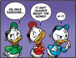 Louie, Huey, and Dewey in the new DuckTales comic.