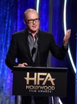 Michael Keaton speaks onstage during the 22nd annual Hollywood Film Awards in November 2018.