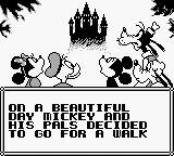 The game opens with Mickey and friends happening upon the castle