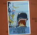 Cartel de "Cruceros Monstruo" en House of Mouse.