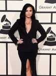 Demi Lovato arrives at the 58th annual Grammy Awards in February 2016.