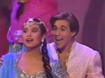 Salonga and Kane performing "A Whole New World" at the 65th Academy Awards ceremony.
