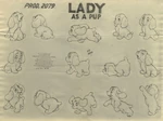 Puppy Lady model sheet