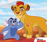 An early picture of Bunga and Kion