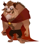 Bestia en Kingdom Hearts χ.