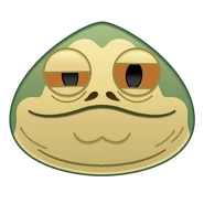 Jabba's emoji in Disney Emoji Blitz.