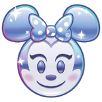 Platinum Minnie emoji for Disney Emoji Blitz