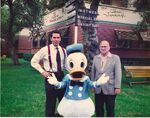 Tony Anselmo with mentor Jack Hannah, Walt Disney's director of Donald Duck Unit.